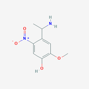 4-(1-Aminoethyl)-2-methoxy-5-nitrophenol