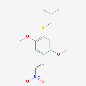 1,4-Dimethoxy-2-[(2-methylpropyl)sulfanyl]-5-(2-nitroethenyl)benzene