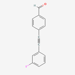 molecular formula C15H9IO B12601164 4-[(3-Iodophenyl)ethynyl]benzaldehyde CAS No. 628290-77-7