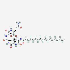 molecular formula C40H56N6O8 B1260124 Myxochromide S3 