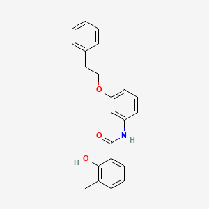 2-Hydroxy-3-methyl-N-[3-(2-phenylethoxy)phenyl]benzamide