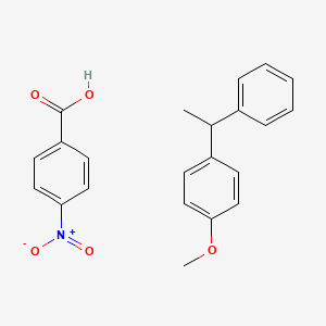 1-Methoxy-4-(1-phenylethyl)benzene;4-nitrobenzoic acid