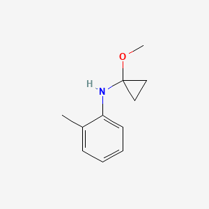 N-(1-Methoxycyclopropyl)-2-methylaniline