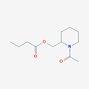 (1-Acetylpiperidin-2-yl)methyl butanoate