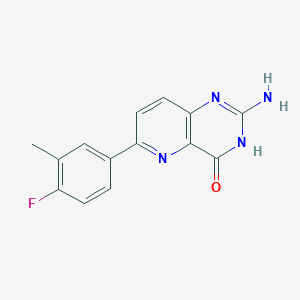 2-Amino-6-(4-fluoro-3-methylphenyl)pyrido[3,2-d]pyrimidin-4(1H)-one