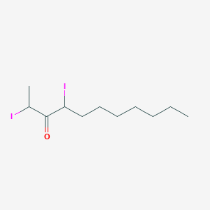 molecular formula C11H20I2O B12601308 2,4-Diiodoundecan-3-one CAS No. 649767-33-9