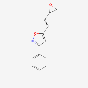 3-(4-Methylphenyl)-5-[2-(oxiran-2-yl)ethenyl]-1,2-oxazole