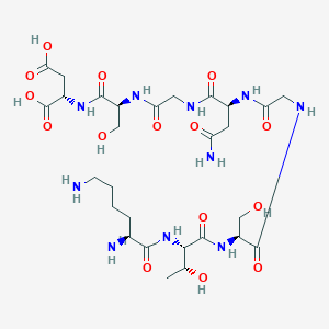 L-Lysyl-L-threonyl-L-serylglycyl-L-asparaginylglycyl-L-seryl-L-aspartic acid