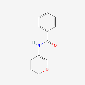 molecular formula C12H13NO2 B12601342 Benzamide, N-(3,4-dihydro-2H-pyran-5-yl)- CAS No. 887236-68-2