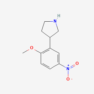 3-(2-Methoxy-5-nitrophenyl)pyrrolidine