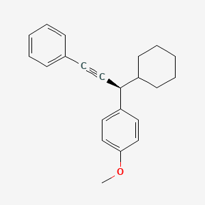 Benzene, 1-[(1S)-1-cyclohexyl-3-phenyl-2-propynyl]-4-methoxy-