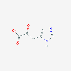 molecular formula C6H5N2O3- B1260139 3-(Imidazol-5-yl)pyruvate 