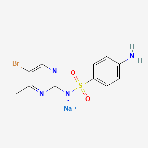 molecular formula C12H12BrN4NaO2S B1260143 Sulfabromomethazine sodium CAS No. 3691-68-7