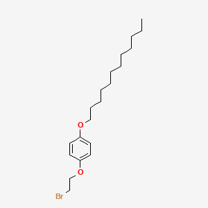 molecular formula C20H33BrO2 B12601432 1-(2-Bromoethoxy)-4-(dodecyloxy)benzene CAS No. 649739-55-9