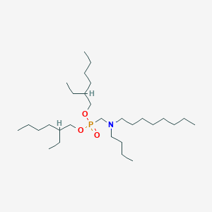 molecular formula C29H62NO3P B12601503 Phosphonic acid, [(butyloctylamino)methyl]-, bis(2-ethylhexyl) ester CAS No. 876930-55-1