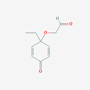 molecular formula C10H12O3 B12601507 [(1-Ethyl-4-oxocyclohexa-2,5-dien-1-yl)oxy]acetaldehyde CAS No. 881181-45-9