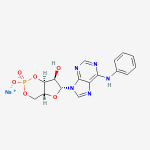 molecular formula C16H15N5NaO6P B1260151 N(6)-phenyl-cAMP 