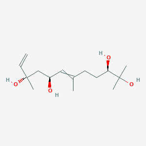 molecular formula C15H28O4 B12601511 (3R,8S,10S)-2,6,10-Trimethyldodeca-6,11-diene-2,3,8,10-tetrol CAS No. 874302-69-9