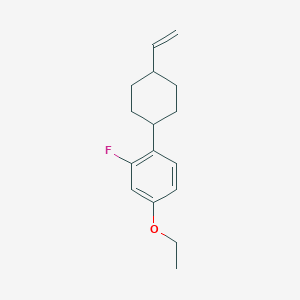 molecular formula C16H21FO B12601518 1-(4-Ethenylcyclohexyl)-4-ethoxy-2-fluorobenzene CAS No. 917946-41-9