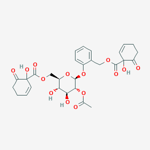 molecular formula C29H32O14 B1260154 HCH-acetylsalicortin 
