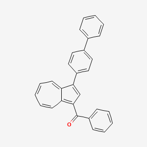 molecular formula C29H20O B12601542 [3-([1,1'-Biphenyl]-4-yl)azulen-1-yl](phenyl)methanone CAS No. 916584-42-4