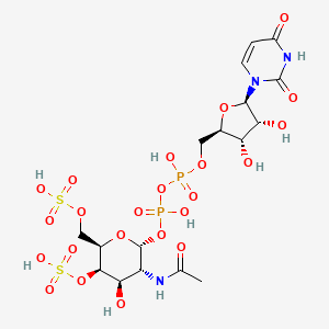 molecular formula C17H27N3O23P2S2 B1260157 UDP-N-acetyl-alpha-D-galactosamine 4,6-bissulfate 