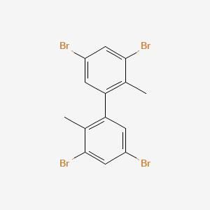 molecular formula C14H10Br4 B12601575 3,3',5,5'-Tetrabromo-2,2'-dimethyl-1,1'-biphenyl CAS No. 877660-61-2