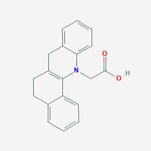 molecular formula C19H17NO2 B12601614 (5,7-Dihydrobenzo[c]acridin-12(6H)-yl)acetic acid CAS No. 879365-54-5