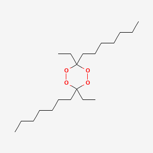 molecular formula C20H40O4 B12601628 3,6-Diethyl-3,6-diheptyl-1,2,4,5-tetroxane CAS No. 914917-11-6