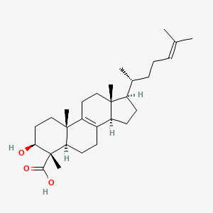 molecular formula C29H46O3 B1260164 4α-羧基-4β-甲基-5α-胆甾-8,24-二烯-3β-醇 