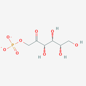 molecular formula C6H11O9P-2 B1260170 酮-L-山梨糖-1-磷酸 