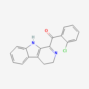 (2-Chlorophenyl)(4,9-dihydro-3H-beta-carbolin-1-yl)methanone