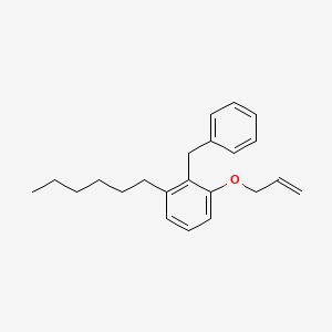 2-Benzyl-1-hexyl-3-[(prop-2-en-1-yl)oxy]benzene