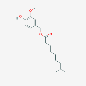 (4-Hydroxy-3-methoxyphenyl)methyl 8-methyldecanoate