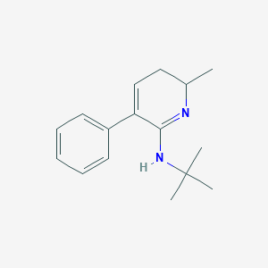 molecular formula C16H22N2 B12601772 N-tert-Butyl-6-methyl-3-phenyl-5,6-dihydropyridin-2-amine CAS No. 917886-28-3