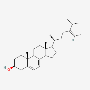 molecular formula C29H46O B1260180 (3S,10R,13R)-10,13-dimethyl-17-[(Z,2R)-5-propan-2-ylhept-5-en-2-yl]-2,3,4,9,11,12,14,15,16,17-decahydro-1H-cyclopenta[a]phenanthren-3-ol 