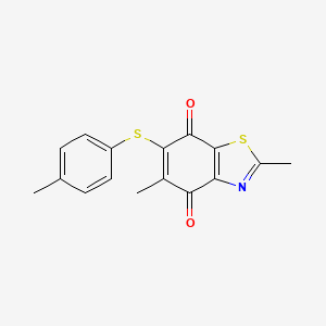 4,7-Benzothiazoledione, 2,5-dimethyl-6-[(4-methylphenyl)thio]-