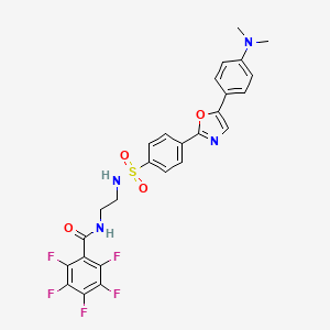 molecular formula C26H21F5N4O4S B1260183 ER-Tracke Blue-White DPX dye 