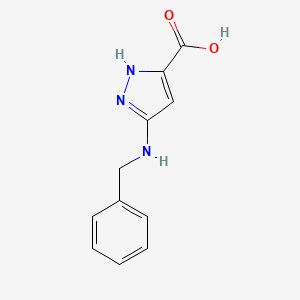 3-(Benzylamino)-1H-pyrazole-5-carboxylic acid