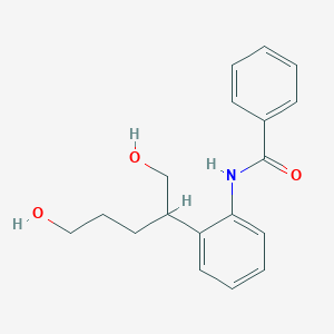 molecular formula C18H21NO3 B12601885 N-[2-(1,5-Dihydroxypentan-2-yl)phenyl]benzamide CAS No. 649558-97-4