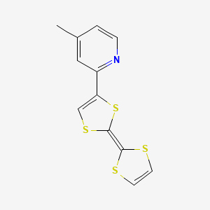 2-[2-(2H-1,3-Dithiol-2-ylidene)-2H-1,3-dithiol-4-yl]-4-methylpyridine