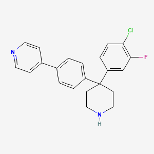 4-{4-[4-(4-Chloro-3-fluorophenyl)piperidin-4-yl]phenyl}pyridine