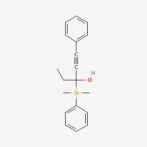 3-[Dimethyl(phenyl)silyl]-1-phenylpent-1-yn-3-ol