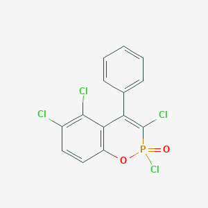 2,3,5,6-Tetrachloro-4-phenyl-2H-1,2lambda~5~-benzoxaphosphinin-2-one