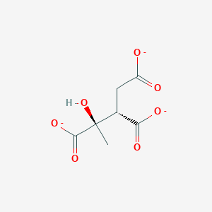 molecular formula C7H7O7-3 B1260193 (2S,3R)-3-羟基丁烷-1,2,3-三羧酸 