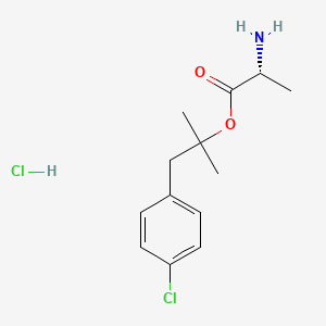 molecular formula C13H19Cl2NO2 B1260194 Alaproclate hydrochloride, (R)- CAS No. 66171-52-6