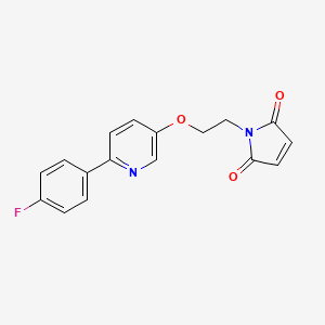 1-(2-{[6-(4-Fluorophenyl)pyridin-3-yl]oxy}ethyl)-1H-pyrrole-2,5-dione