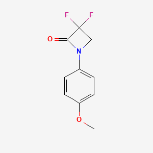 2-Azetidinone, 3,3-difluoro-1-(4-methoxyphenyl)-