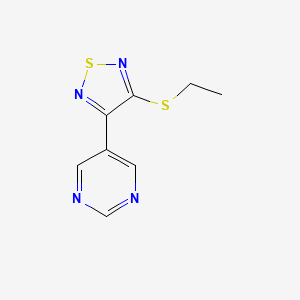 5-[4-(Ethylsulfanyl)-1,2,5-thiadiazol-3-yl]pyrimidine