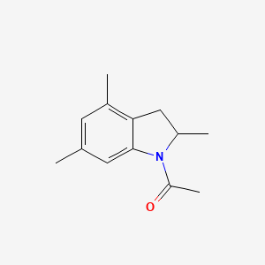 molecular formula C13H17NO B12602002 1-(2,4,6-Trimethyl-2,3-dihydro-1H-indol-1-yl)ethan-1-one CAS No. 647009-45-8